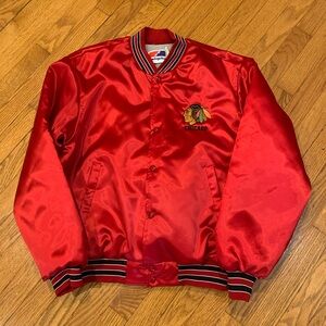 Vintage 90s NHL Chicago Blackhawks Bomber Jacket